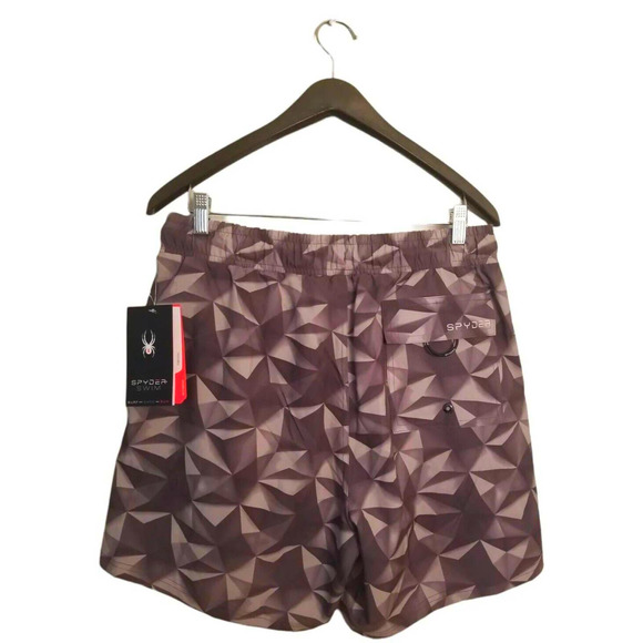 Spyder Swim Men's Shorts Adult Size XL 36, 7 in Black Swim Trunks NWT - Picture 2 of 9